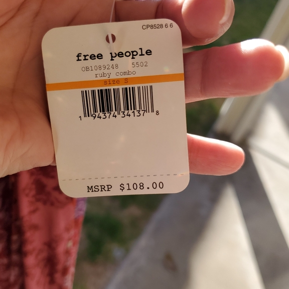 NWT Free People Work of Art maxi slip dress - Picture 5 of 6